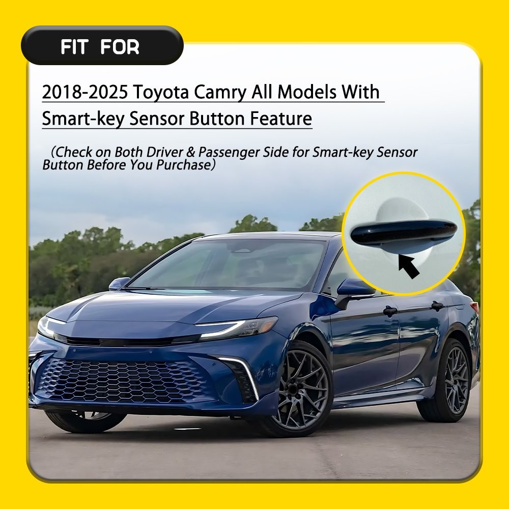 Gloss Black Door Handle Cover Protector For 2018-2023 Toyota Camry NEW US