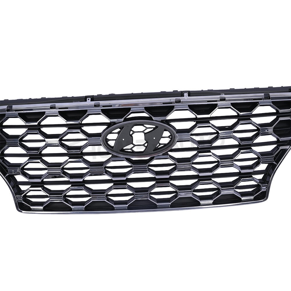 Front Bumper Grille Black Without Camera For Hyundai Santa Fe 2019-20 86350S2100