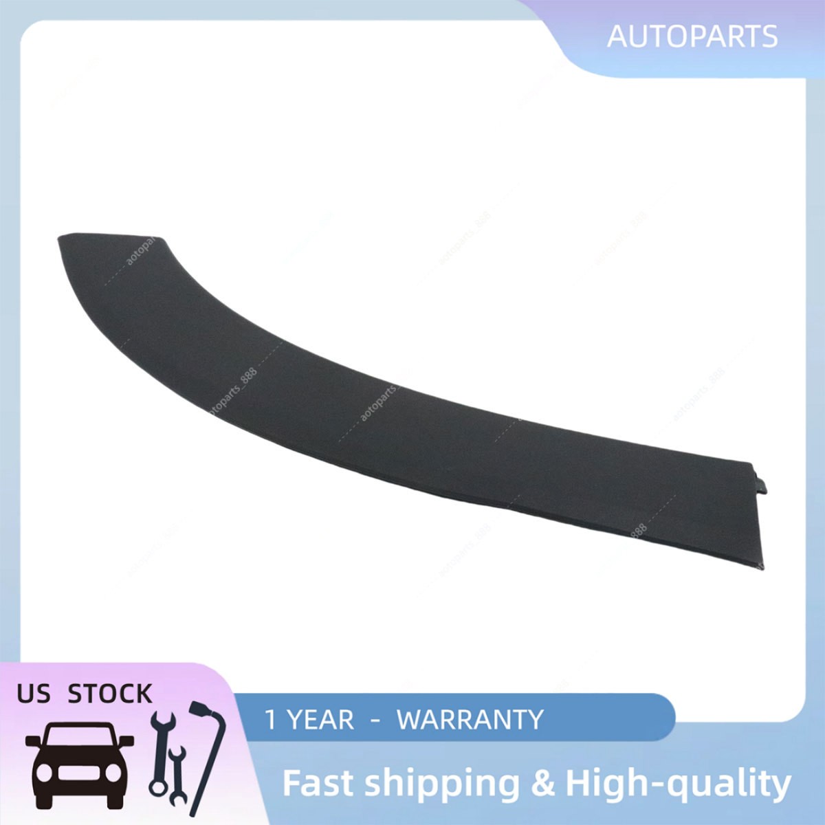For Honda Pilot 2016-2022 Black Driver Rear Door Wheel Arch Molding Garnish Trim