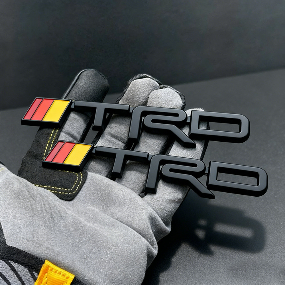 2x 3D Raised Matte Black Side Fender Badge Emblem Door Nameplate Letter Car Body