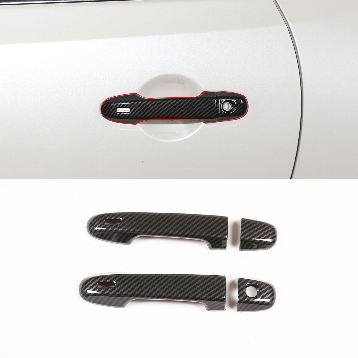 For Toyota 86/Subaru BRZ 2012-2022 Outer Handle Cover Carbon Fiber Style US