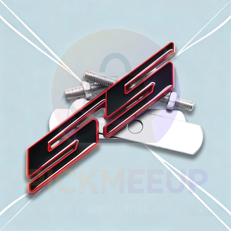Front Grille Emblem Clip-On Badge For Chevy Camaro Impala Cobalt SS (2011-2017)