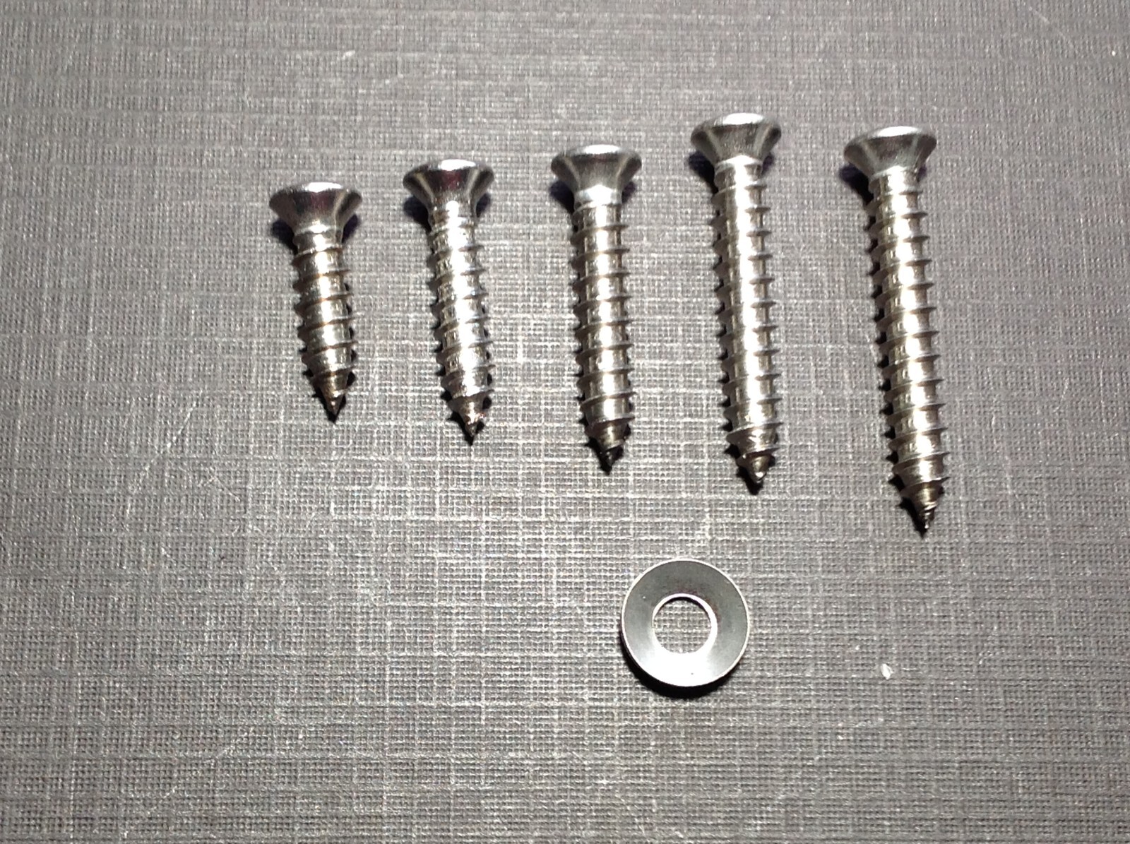 50pc #8 w/#6 phillips oval head trim screws countersunk flush washers stainless