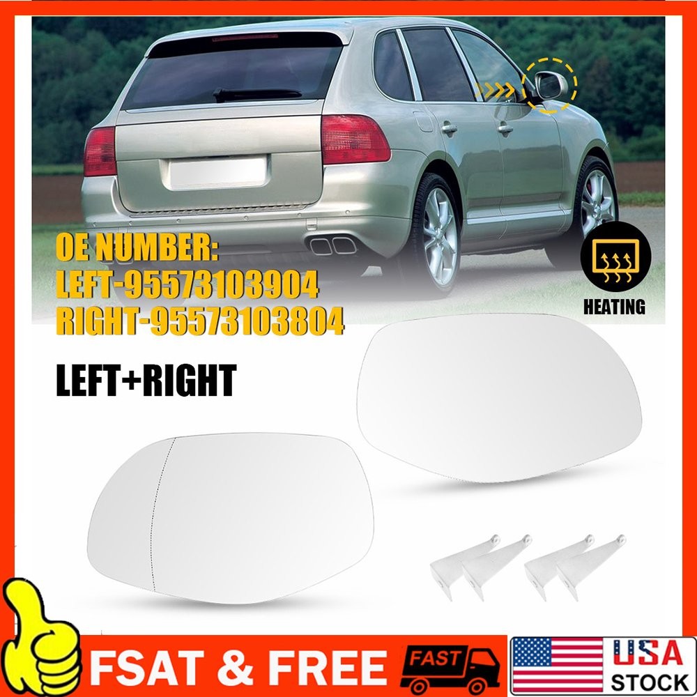 Mirror Glass Replacement Heated For 2008-2010 Porsche Cayenne Left Right 1~10X