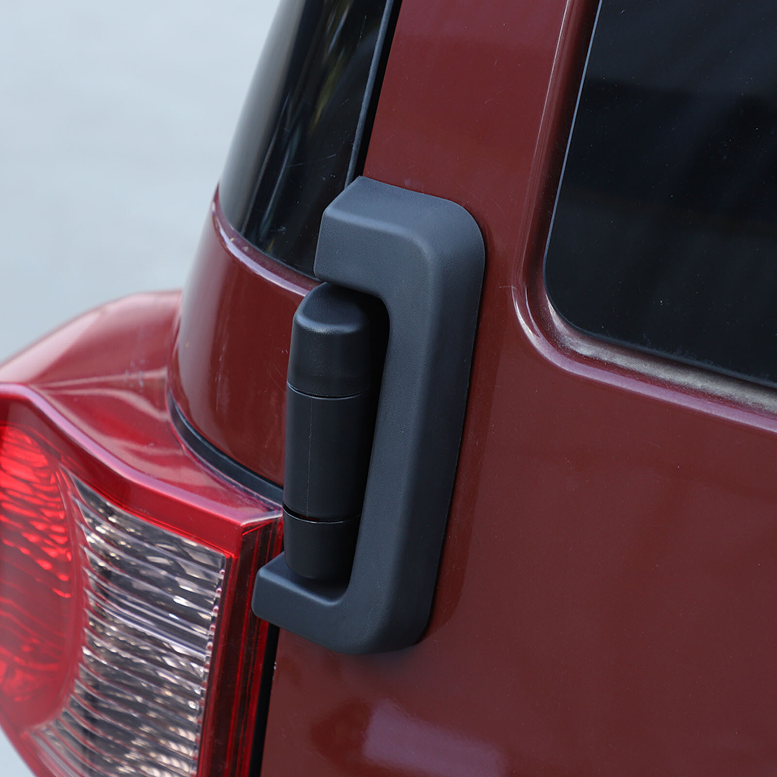 For Toyota FJ Cruiser 2007-2021 Exterior Tailgate Door Hinge Cover Trims Black