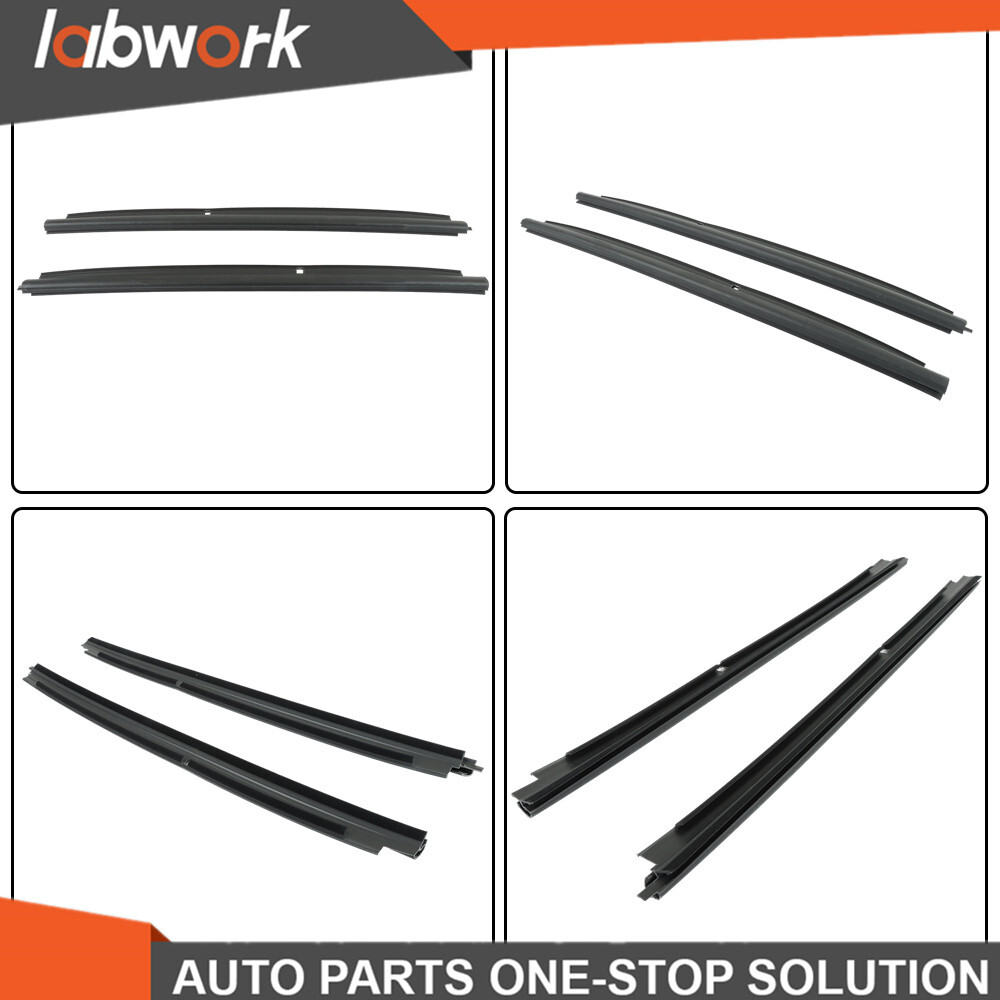 Labwork Front Outer Window Sweep Seals Pair For 99-06 Silverado/Sierra 1500 2pcs