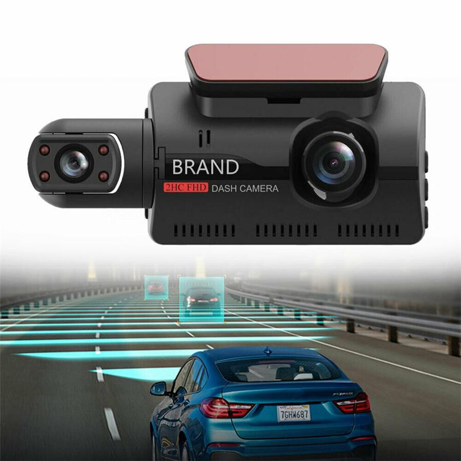 1080P 3″ Dual Lens Car DVR Rearview Video Dash Cam Recorder Camera Night Vision
