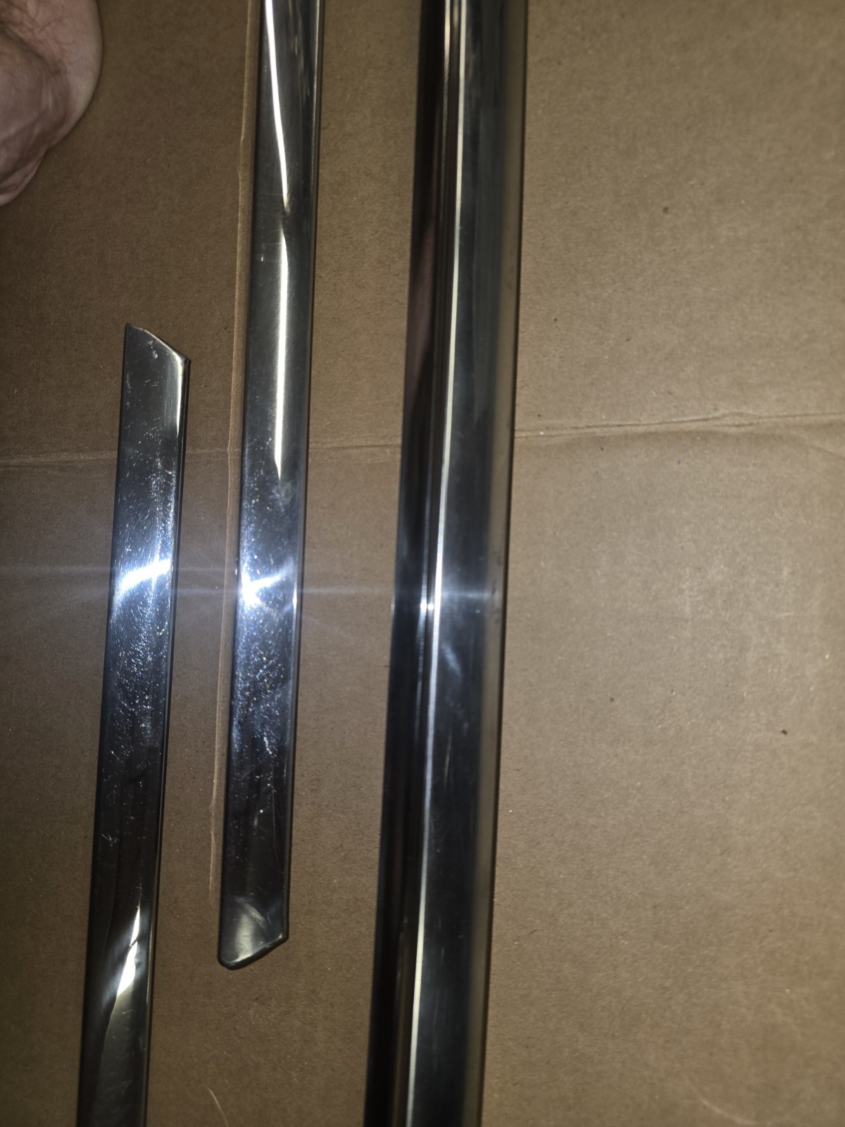 FORD THUNDERBIRD Rear Glass EXTERIOR MOULDING Trim Chrome 1964 65 66 OEM FOMOCO