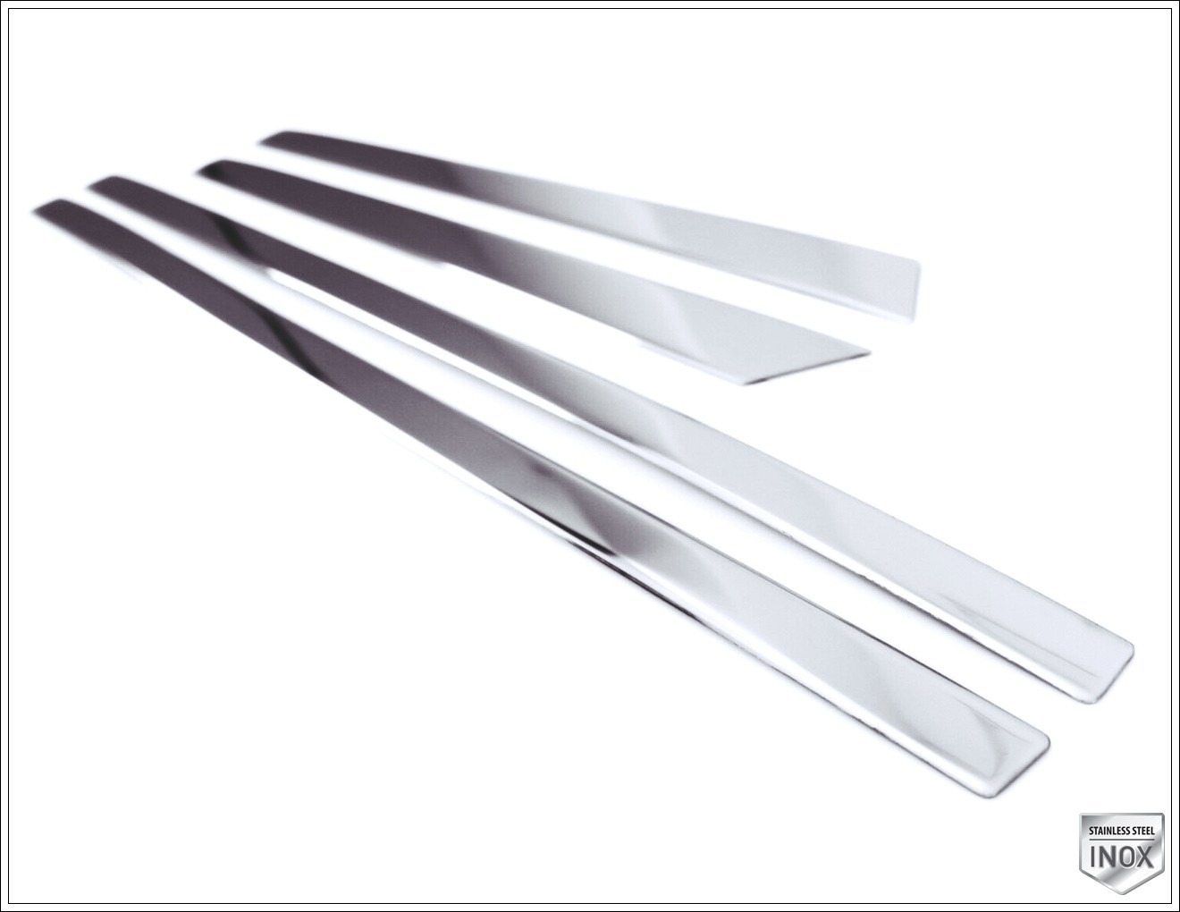 FOR HONDA PILOT 2009 TO 2015 CHROME SIDE DOOR MOLDING TRIM 4 PCS S.STEEL
