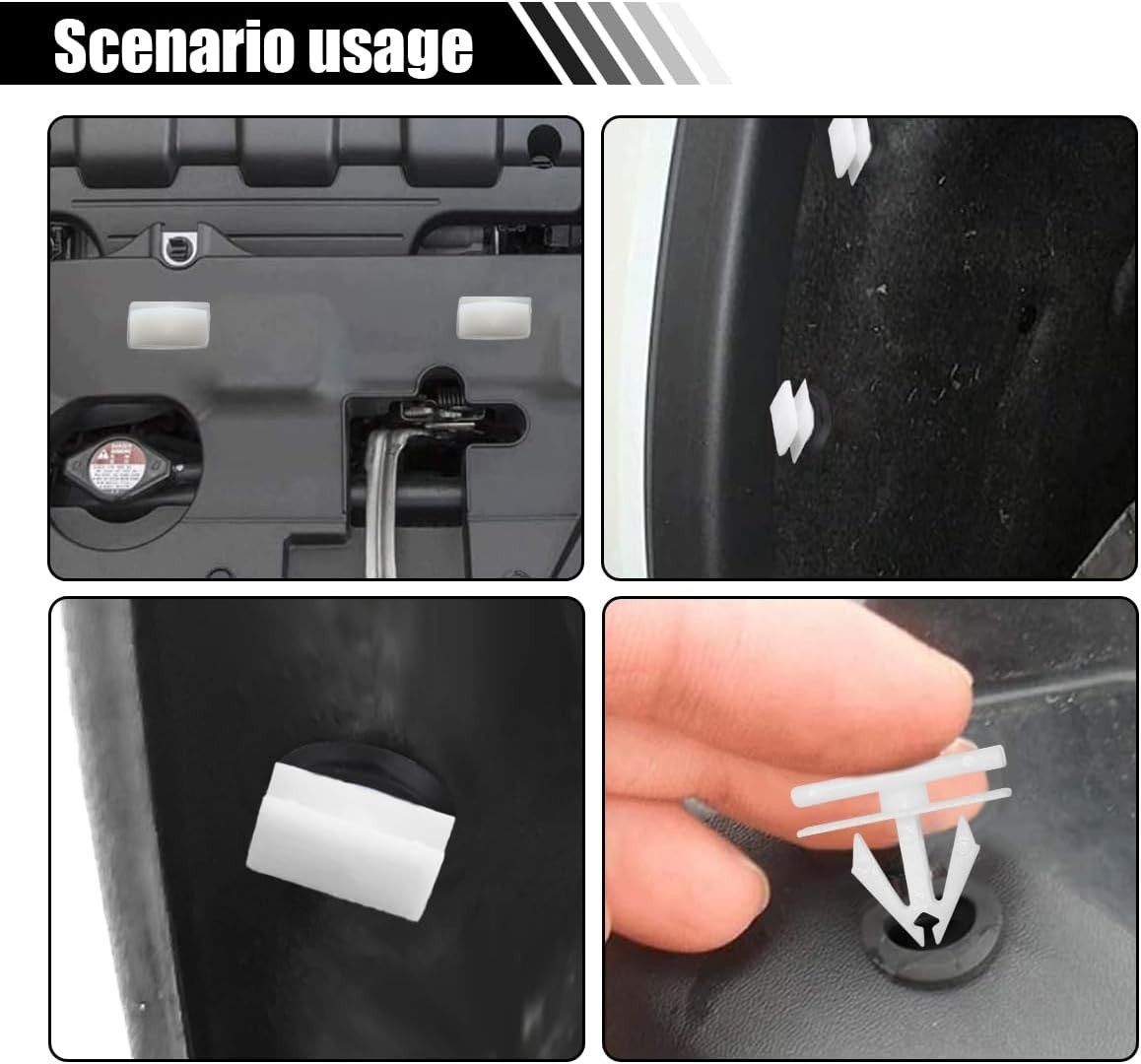 20PCS Car Side Skirt Fasteners – High-Quality Nylon Clips, Easy Installation