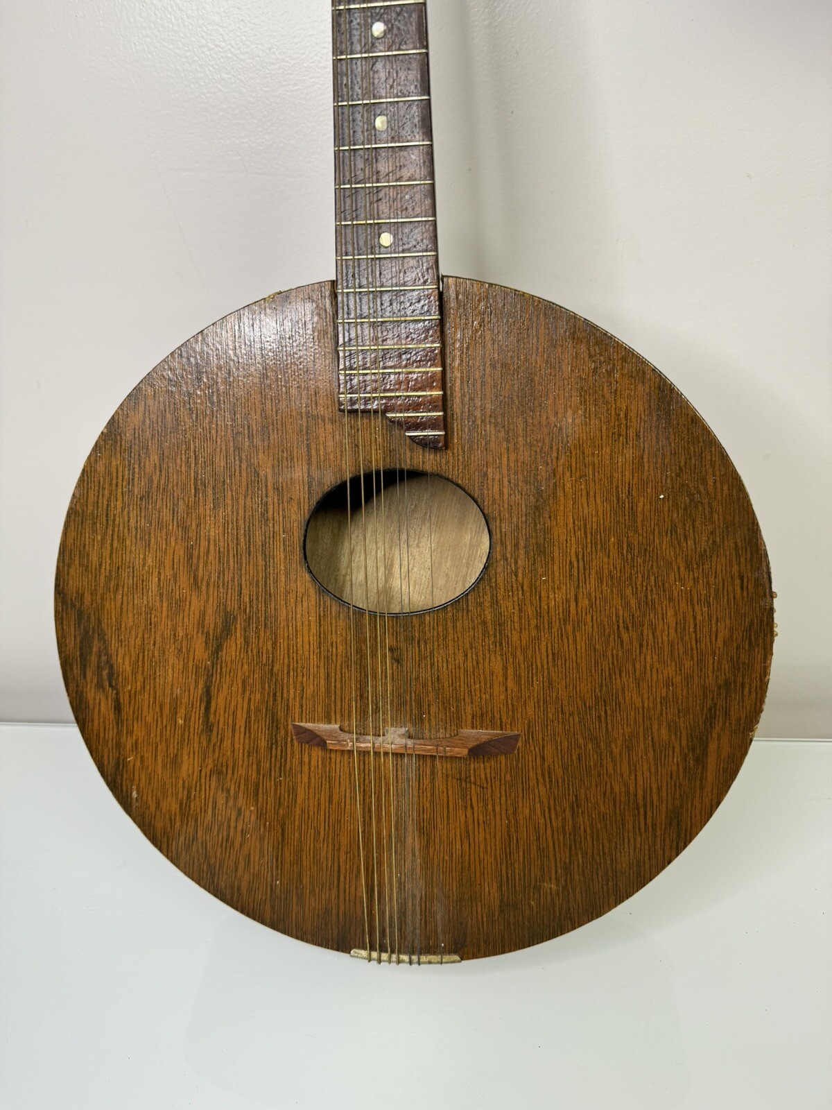 Antique Round Body Mandolin 8 String Restoration Project Instrument Handmade