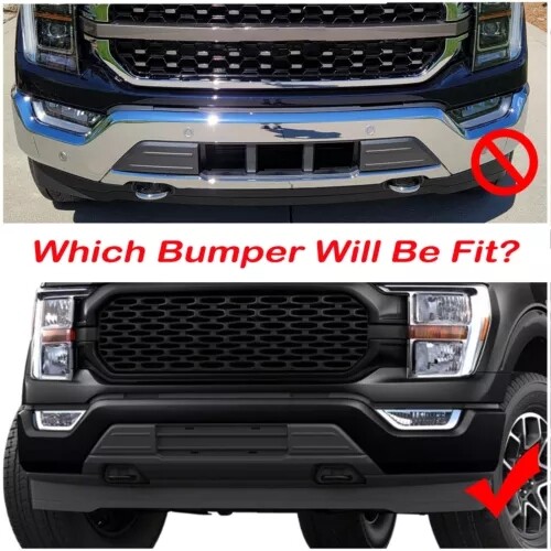 For 21-23 Ford F-150 5.0L 3.3L Front Bumper License Plate Bracket Mount Holder