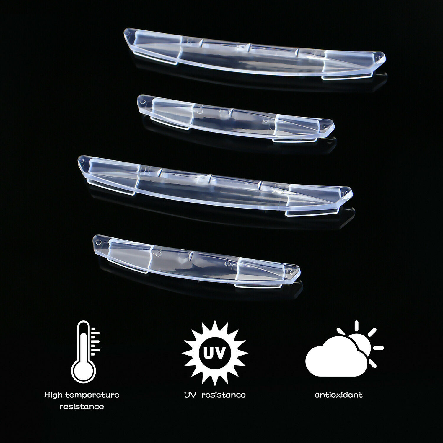 4x Clear Car Door Edge Scratch Anti-collision Protector Guard Strip Accessories