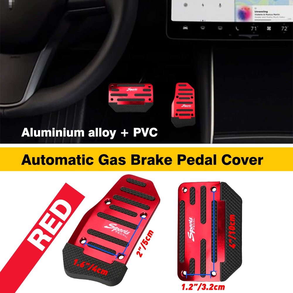 Universal 1SET Non-Slip Automatic Gas Brake Foot Pad Cover Pedal Car Accessories