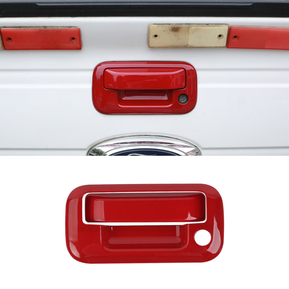 Sides Mirror Door Handle Tailgate Cap Cover Trim Kit For Ford F150 09-14 Red ABS