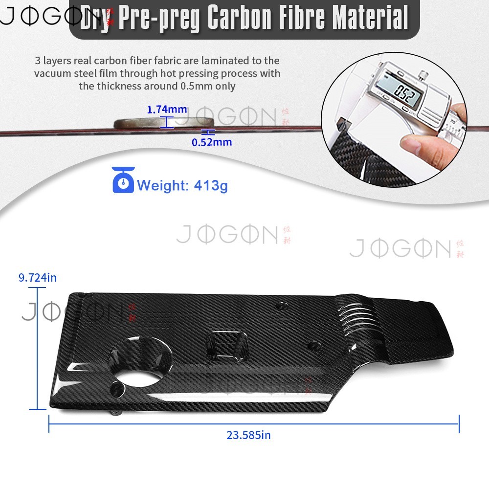 DE5 Real Carbon Power FL5 Engine Bay Cover For Acura Integra Type S 2023 2024-25