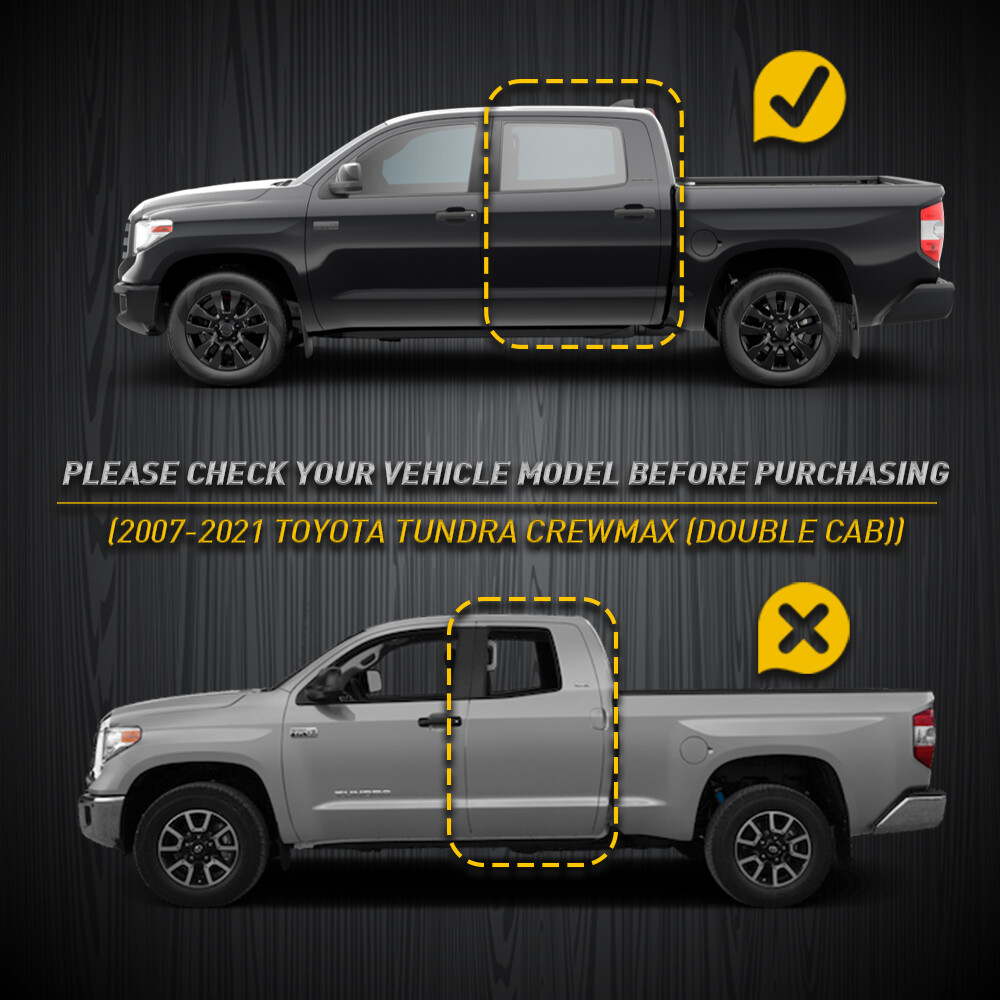 2X Roof Molding Drip Weatherstrip For Toyota Tundra Crewmax 2007-21 75552-0C060