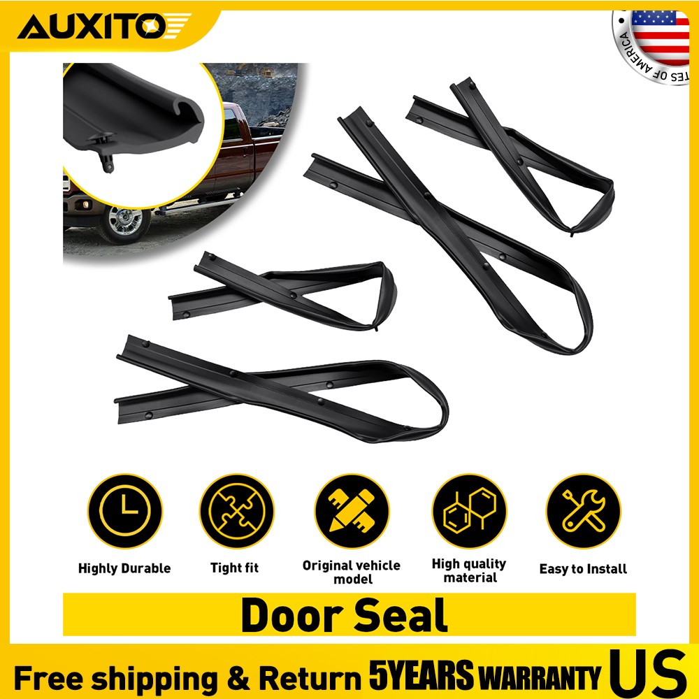 Front/Rear Lower Door Weather Strip Seal Pack of 4 For Ford F250-F550 1999-2016
