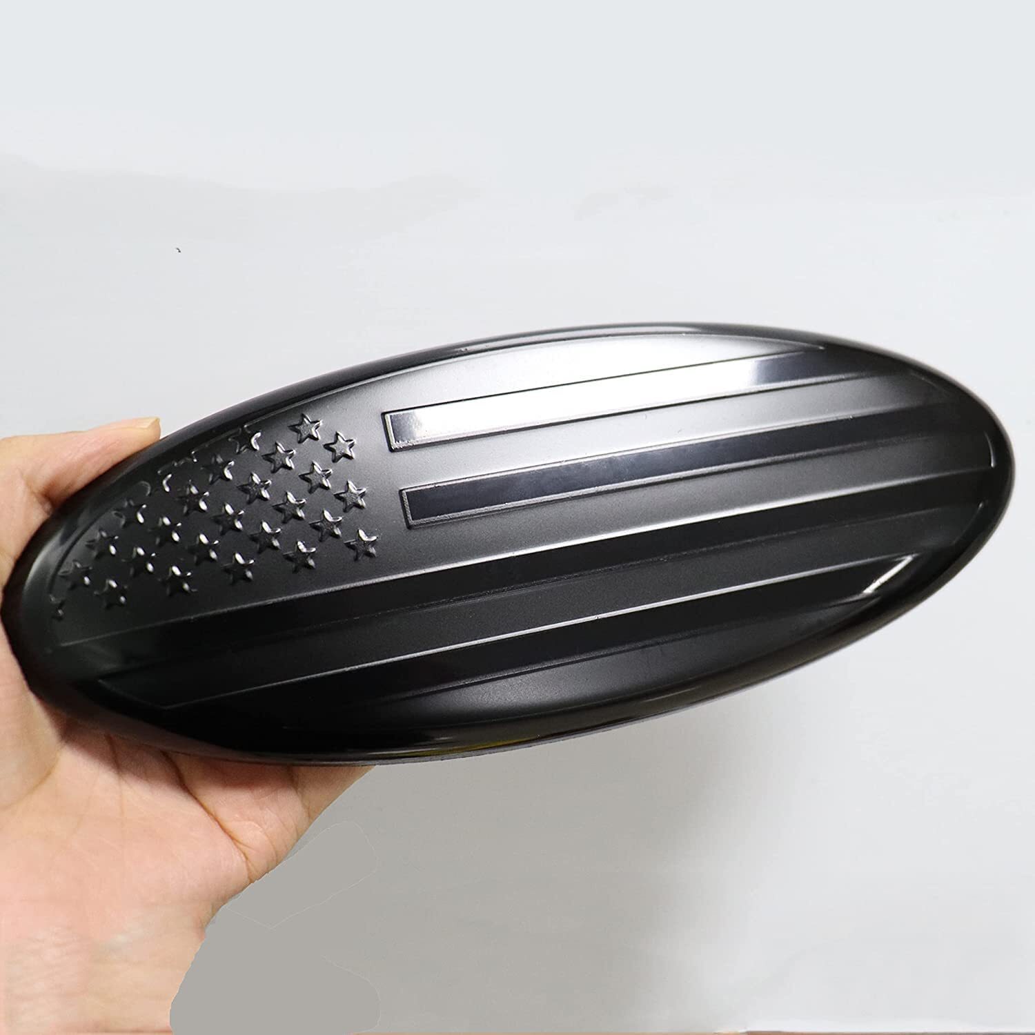 9 Inch Front Grill Black US Flag Tailgate Oval Emblem For Ford F150 2004-2014