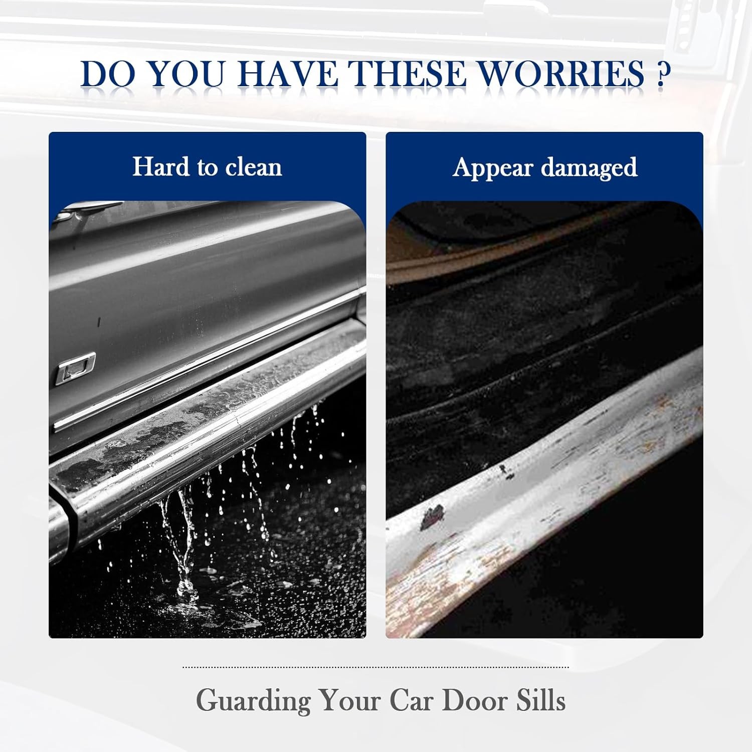 Anti-Scratch Door Sill Protector Self-Adhesive PVC Threshold Guards for Subaru