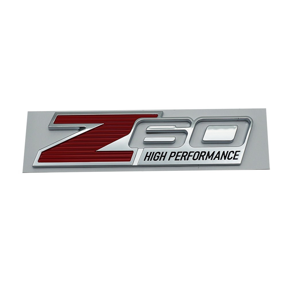 2Pc Z60 High Performance Fender Tailgate Emblem Fits Sierra Silverado