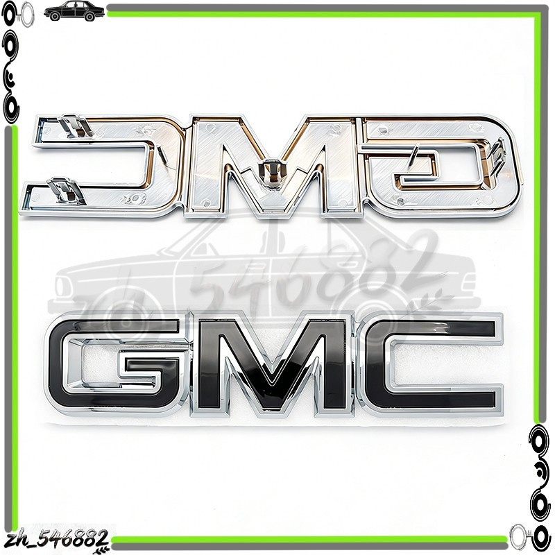 For 2007-2013 GMC Yukon / XL 1500 2500 Acadia Front Grille Inserts Emblem Badge