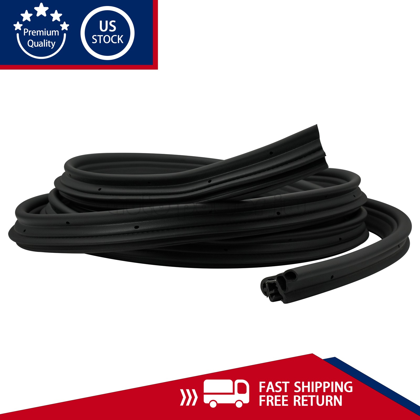 For 2007-2014 GMC Chevrolet Cadillac Rear side Door Weatherstrip 22766416