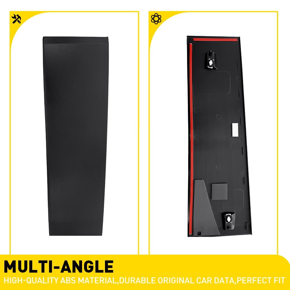 1-10 Rear Door Applique B Pillar Right Black for Chrysler Town&Country 2008-2016