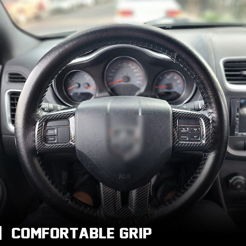 15″ Steering Wheel Cover Genuine Leather for Ford F150 F250 F350 Super Duty