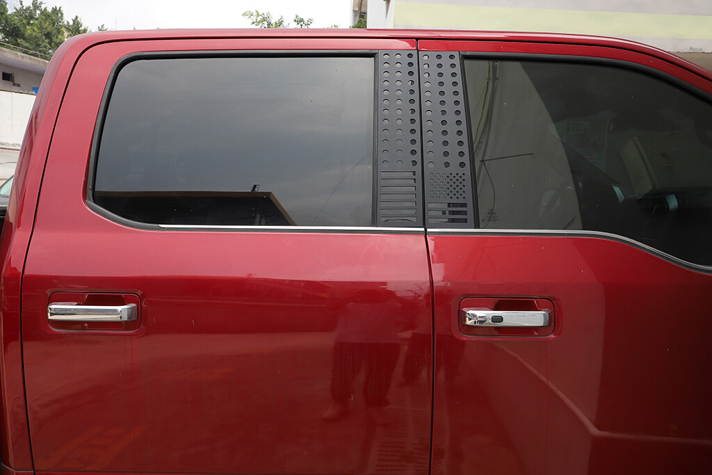 2pcs Side Window Central Pillar Posts Cover Trim US Flag For Ford F150 2015-2020