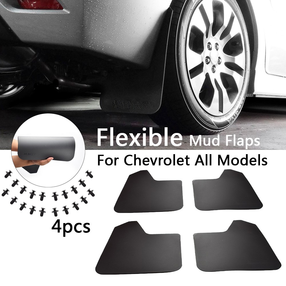 4Pcs Wide Rally Mud Flaps Splash Guards Mudguards For Chevrolet Silverado 1500