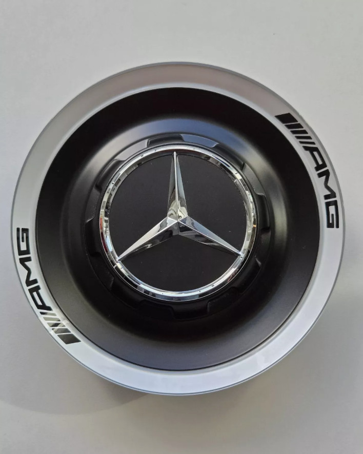 145mm Mercedes Benz W223 C118 W177 AMG Center Black Hub Cap NEW 00040057009283