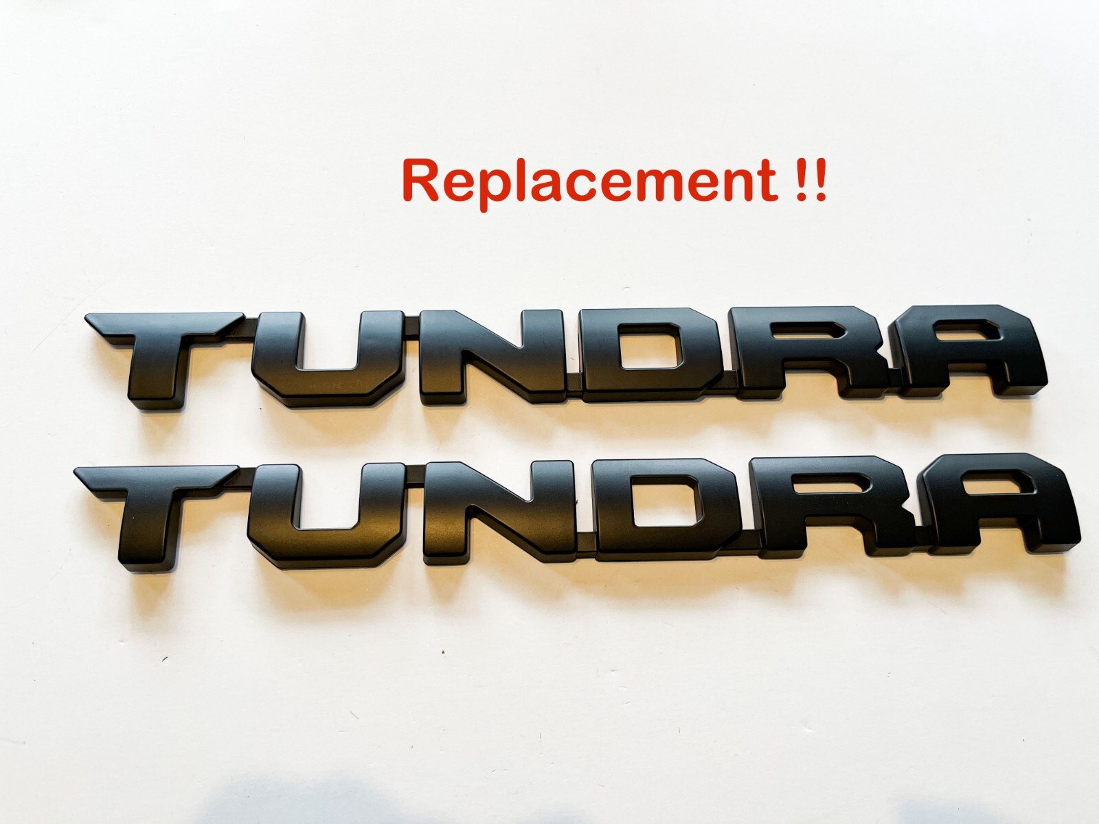 7 Pcs Matt Black Blackout Emblem Badge Letter For 14-21 TUNDRA SR5 4X4