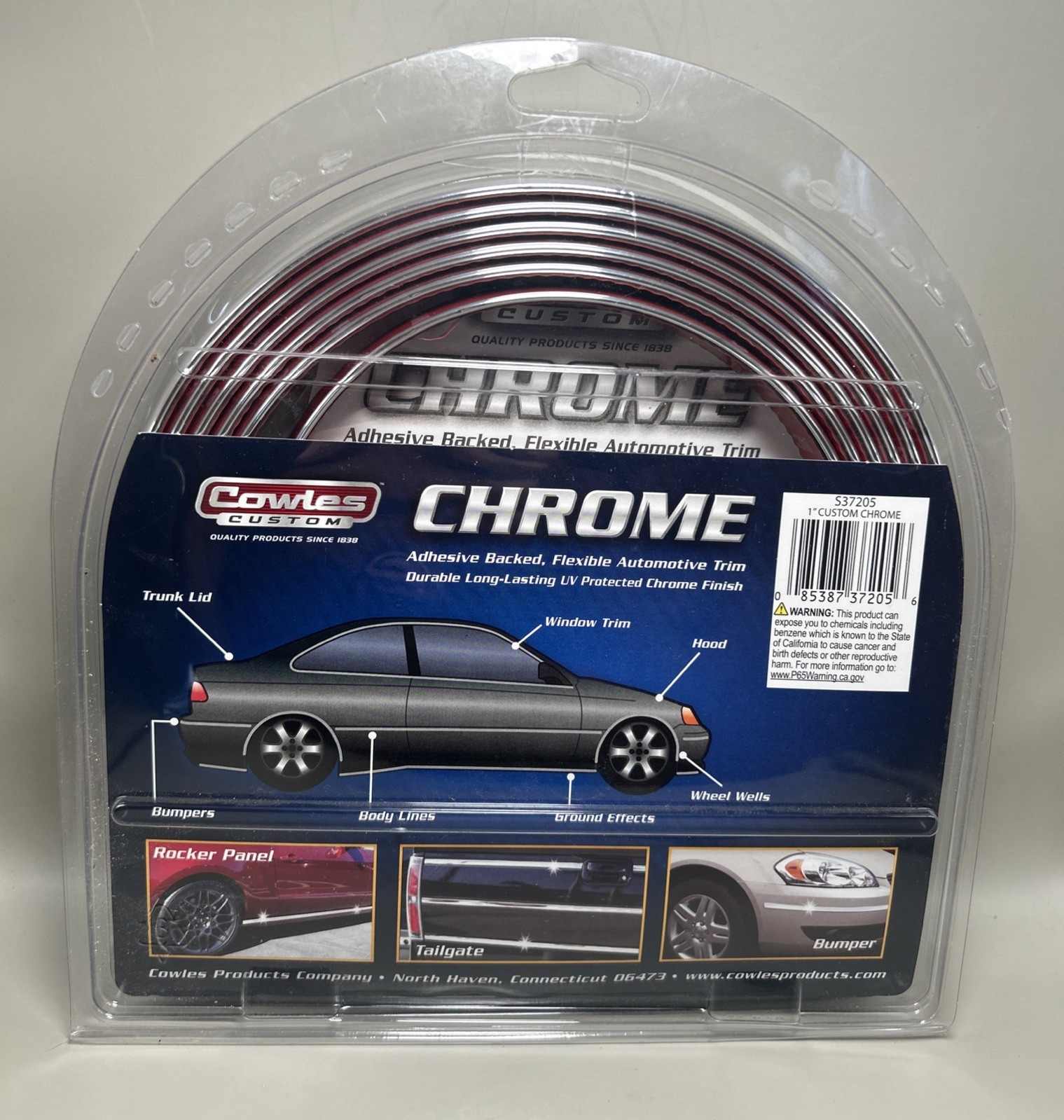 Cowles S37205 Custom Chrome Truck Body Side Molding Trim 1″ X 12′ New