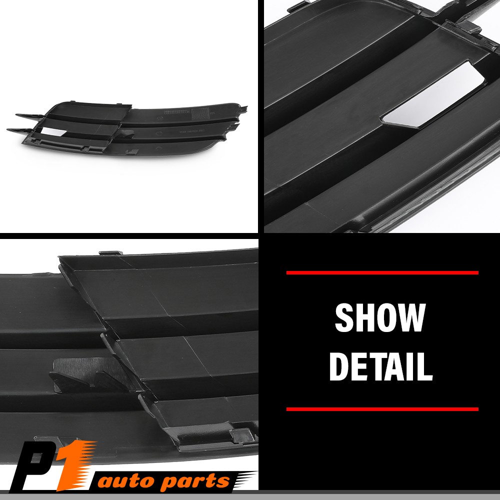 Left & Right Side Front Bumper Fog Light Cover Set Fit For 2012-2015 Audi A6