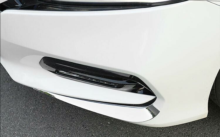 For Honda Accord 2018-2020 Stainless Chrome Front Bumper Protector Corner Trim