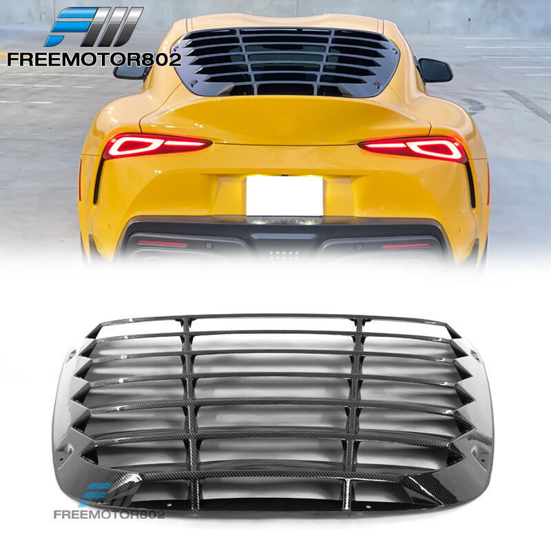 Fits 20-25 Toyota GR Supra A90 A91 IKON PP Carbon Fiber Print Rear Window Louver
