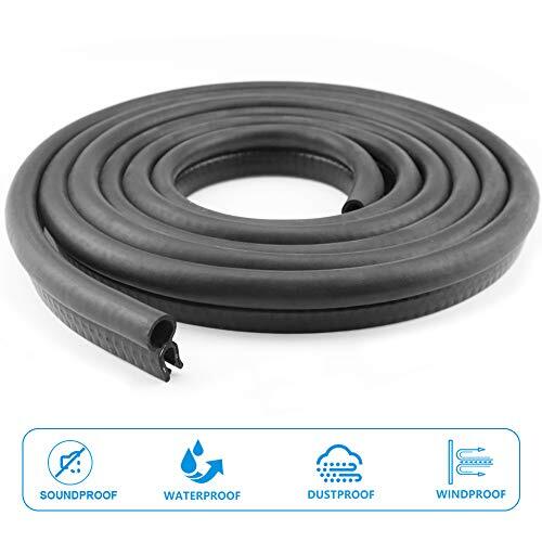 Car Door Rubber Seal Strip Fits 1/16″ Edge Trim Seal with Top Bulb for Cars