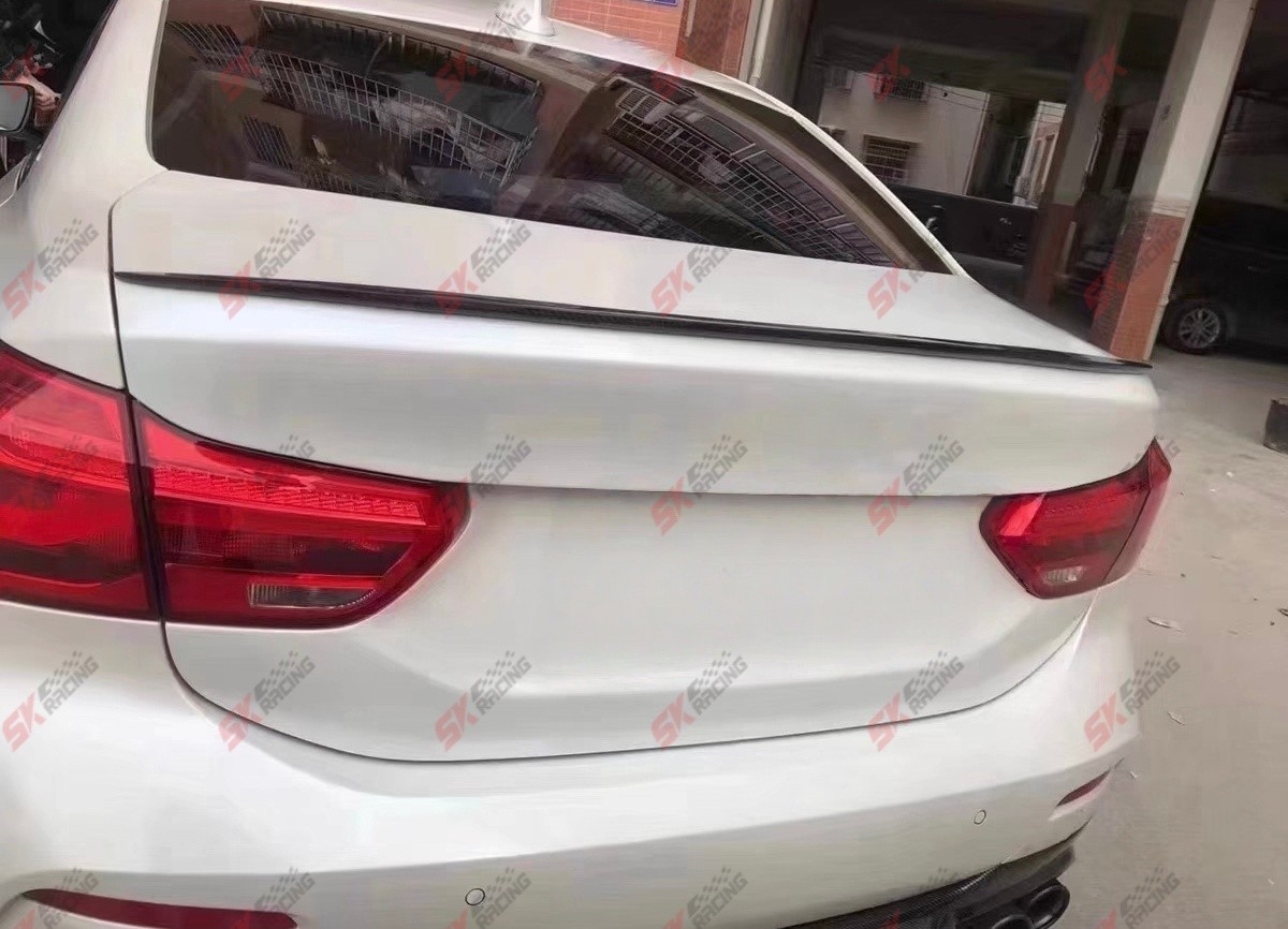 For BMW 1 Series F52 Sedan 118i 120i 19-21 Carbon Fiber/Black Rear Spoiler Wing