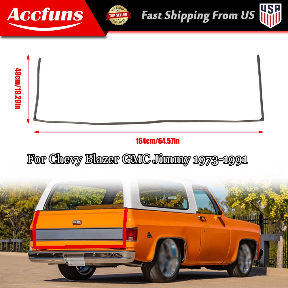 For Chevy Blazer/GMC Jimmy 1973-1991 Tailgate Sealant Strip Rubber Durable