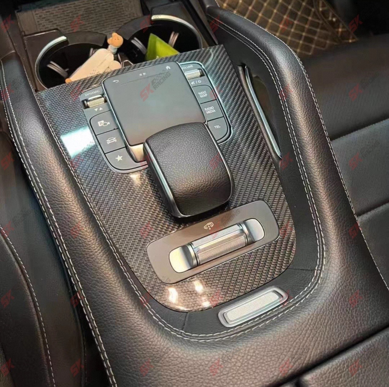 For Benz S-Class GLS450 580 GLS63 AMG 20-26 Dry Carbon Fiber Car Inner Trim Kits