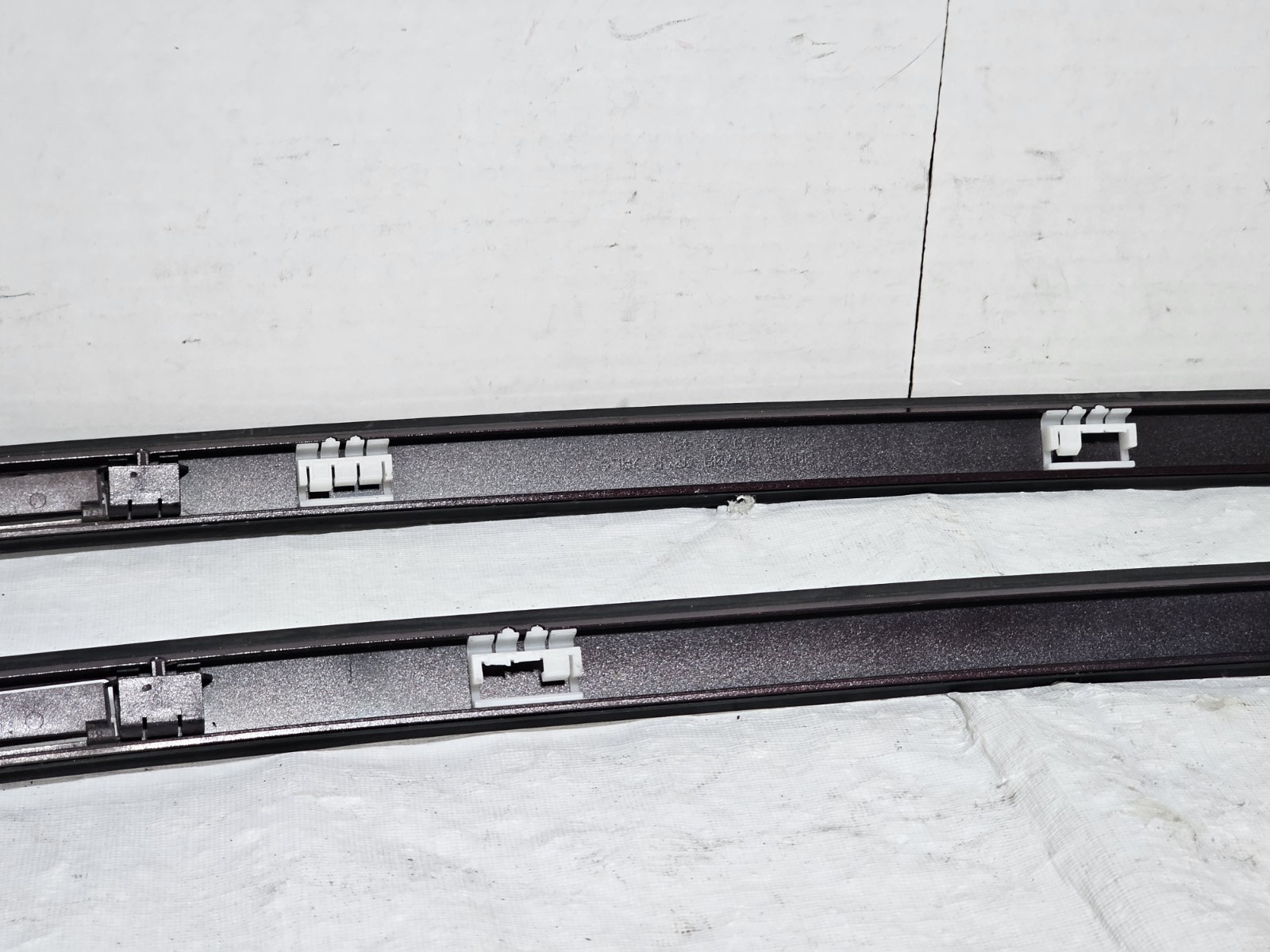 07-13 BMW 328i 335 E92 Left Right Roof Rail Drip Molding Strip Trim Barbera OEM