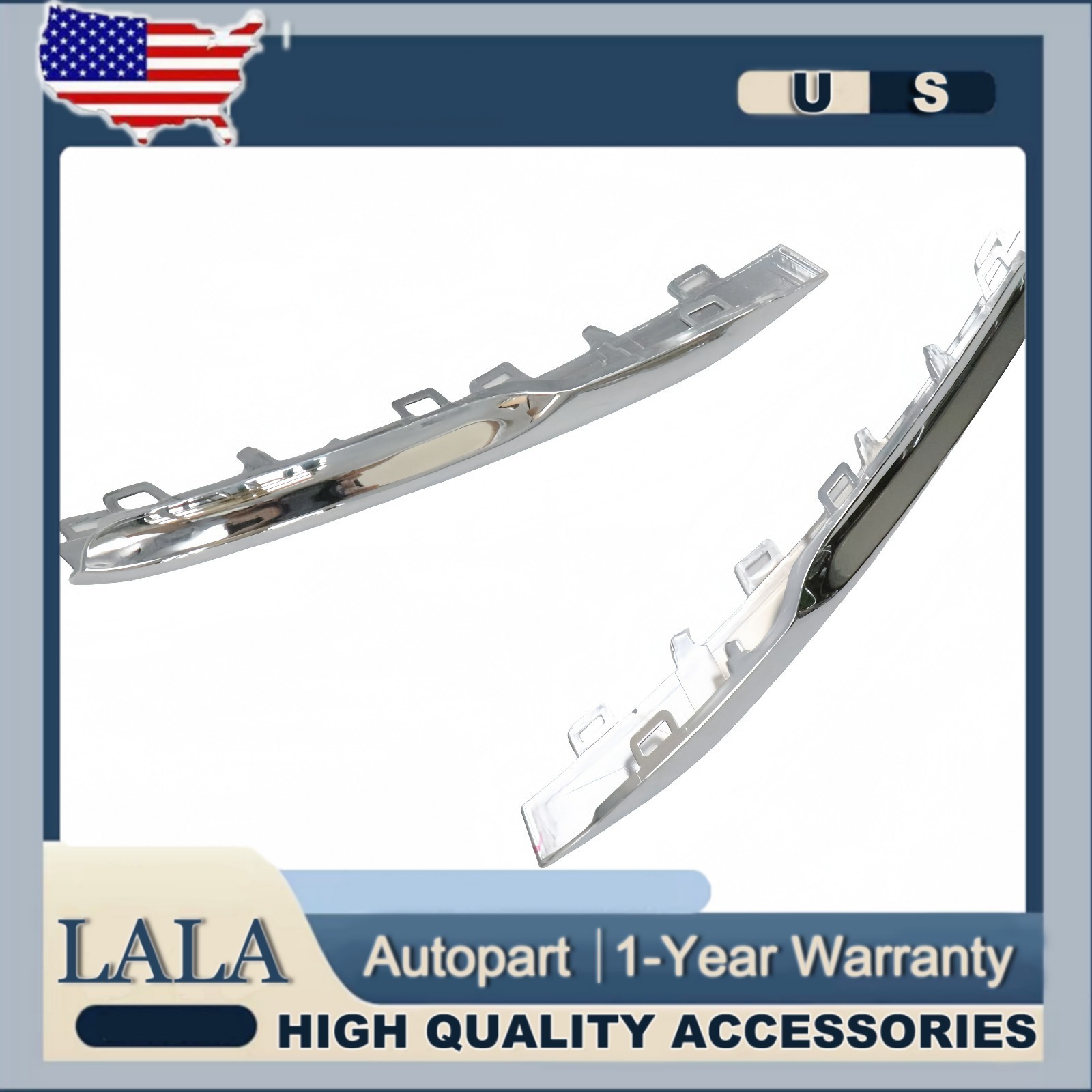 Fits BMW F30 320i 328d 330e 330i 340i Front Bumper Trim Set Driver & Passenger
