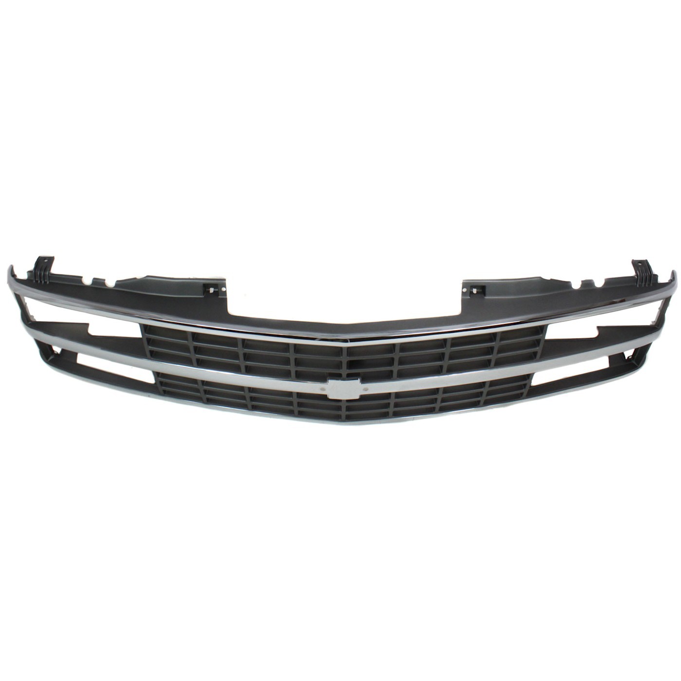 Chrome Grille for 1988-93 Chevy C K 1500 with Black Insert & Dual Headlight