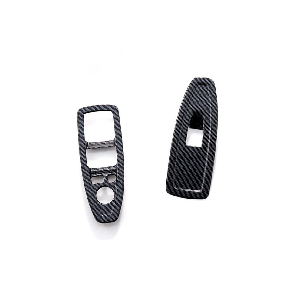 Window Control Panel Trim ABS with Carbon Fiber Appearance for BMW For 3 Series