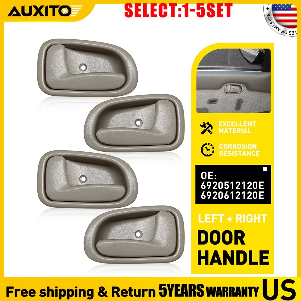 Interior Door Handle For 1993-1997 Toyota Corolla Front LH and RH Beige 4-20X