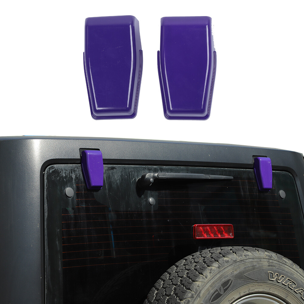 Purple Tailgate Liftgate Glass Hinge Trim For Jeep Wrangler JK 07-18 Accessories