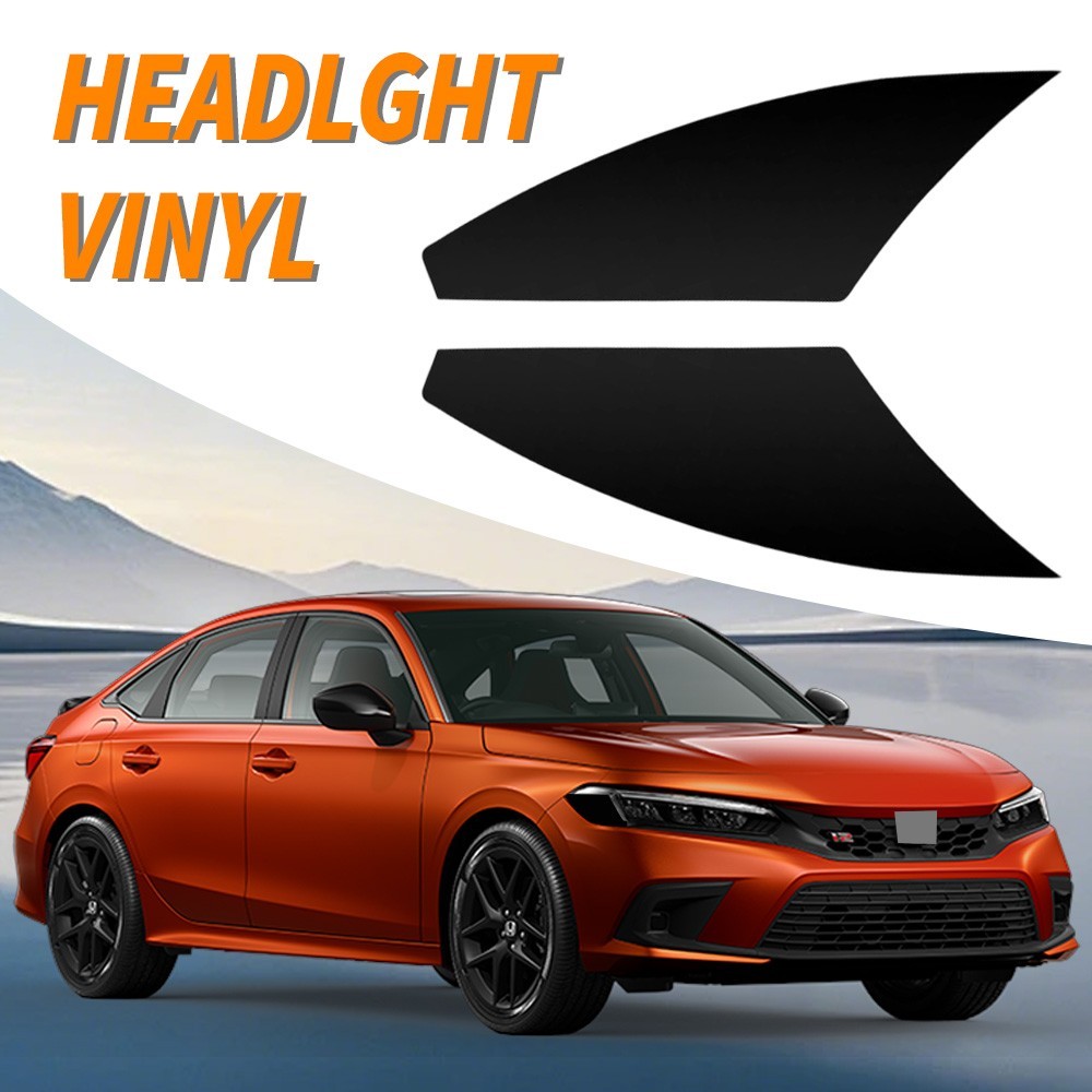 2PCS PreCut Amber Delete Headlight Sidemarker Tint for 2022-2026 Honda Civic