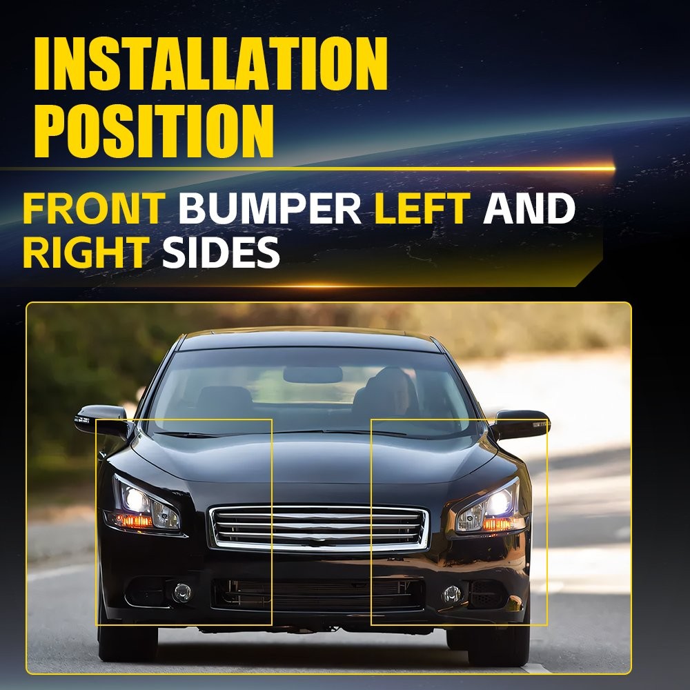 Front Bumper Support Brackets For 2009-2014 Nissan Maxima Left & Right Set of 2