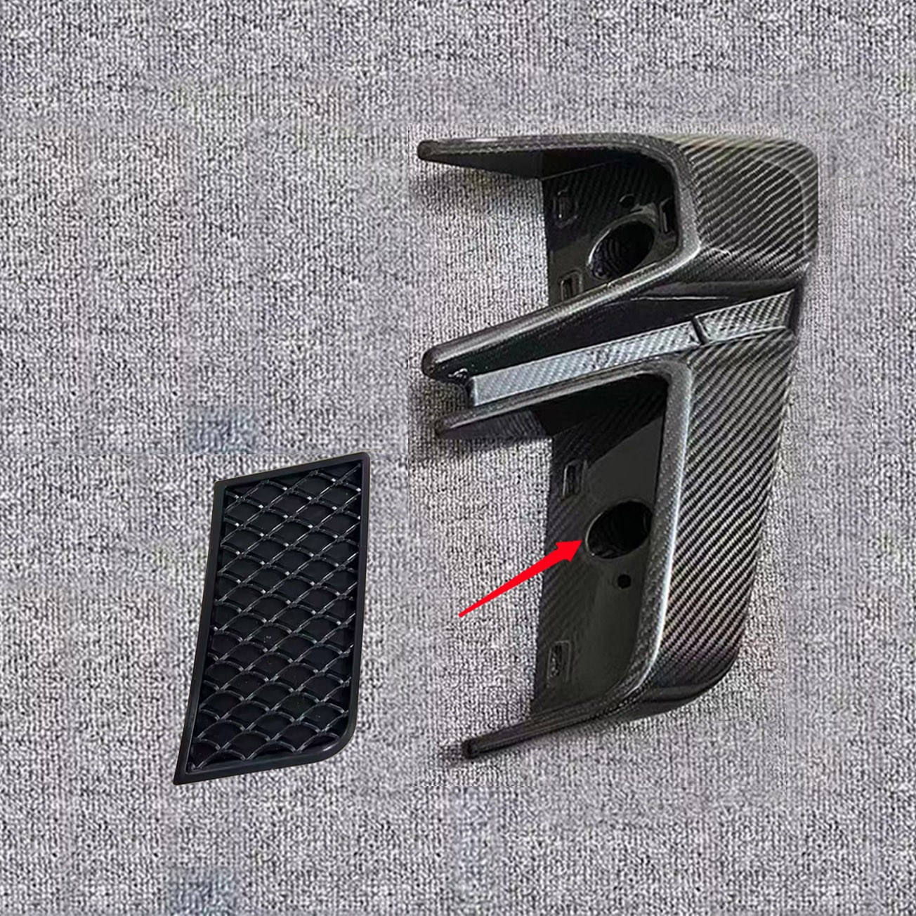 For Benz W463 W464 G500 G63 Brabus ABS Front Wheel Fender Vent Grid Mesh Trim